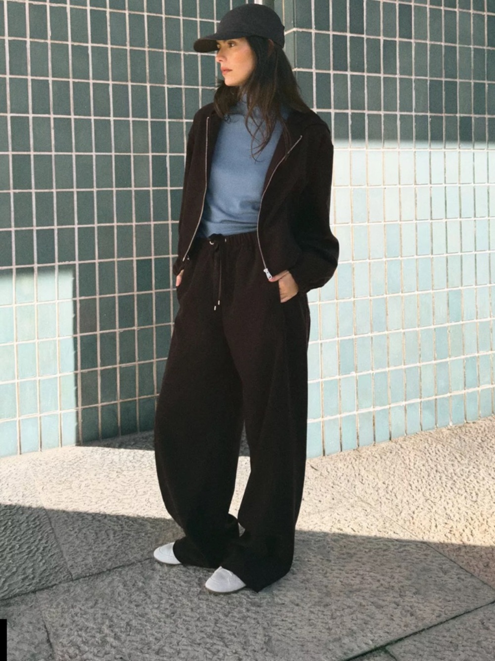 zara wide leg and jacket set